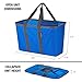 CleverMade SnapBasket 30L Collapsible Tote, Royal Blue/Charcoal