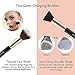 Refand Face Makeup Brush, Cosmetics Foundation Powder Concealers Blending Eye Shadows Brushes Kit 15 PCs Rose Gold Black