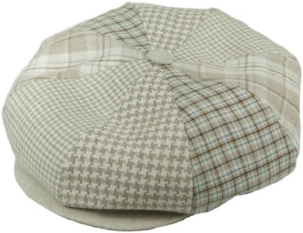 Emstate Irish Linen 8 Panel Applejack Newsboy Cap Made in USA Many Colors