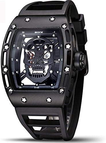 Cool Skull Skeleton Watch Noctilucent 30M Water Proof Military Sport Creative Watch Black