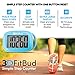 3DFitBud Simple Step Counter Walking 3D Pedometer with Lanyard, A420S (Blue)