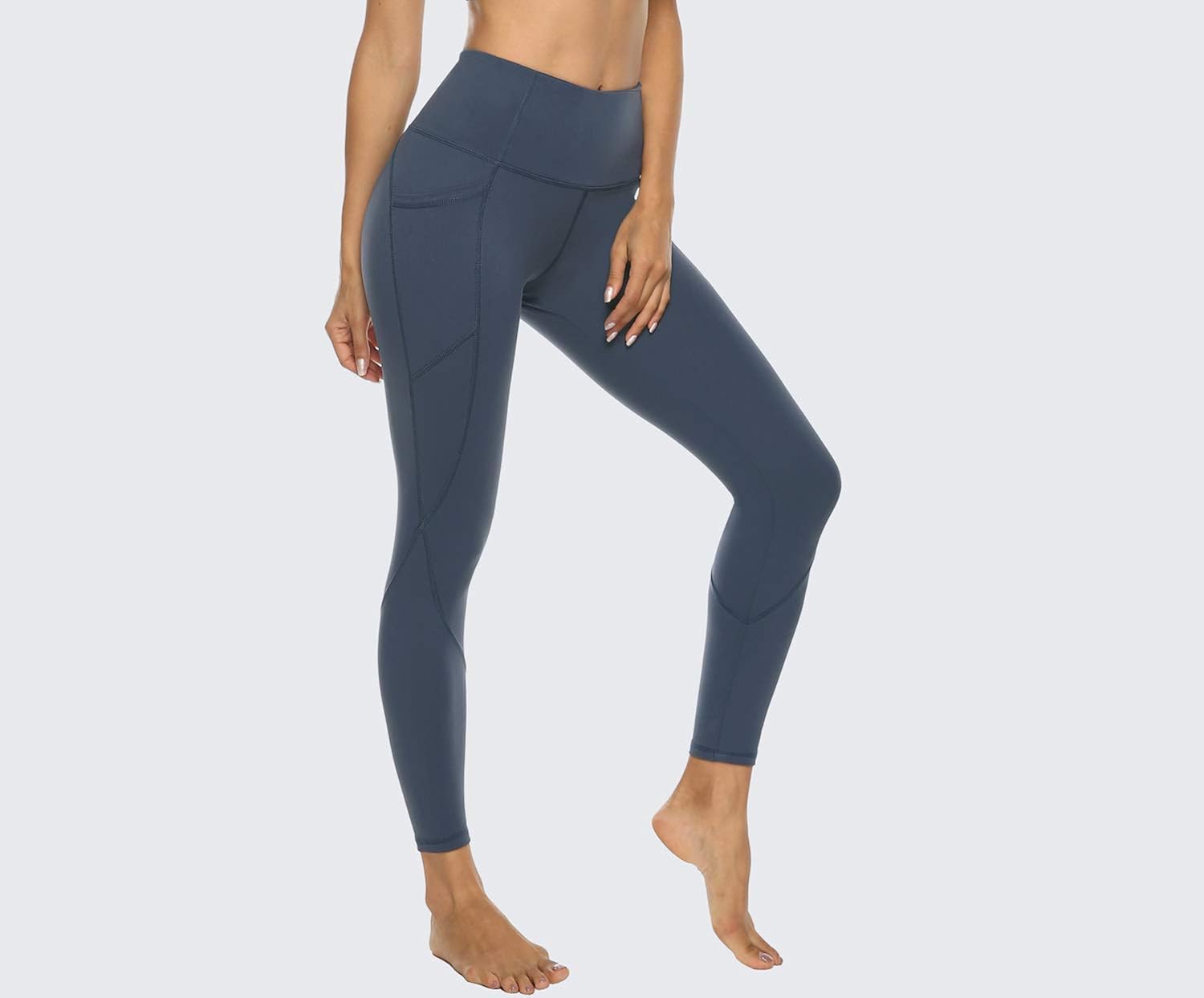 Persit Women's Premium Yoga Pants with Pockets, Non See-Through Tummy Control 4 Way Stretch High Waist Leggings: Clothing