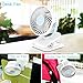 Clip on Fan, Ommani USB or 2600mAh Rechargeable Battery Operated Fan Small Desk Fan Whisper Quiet with 4 Speed Swivel 360°, Portable Stroller Fan for Baby Stroller Home Office Camping Outdoors