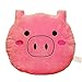 EvZ Emoji Pig Face Emoticon Cushion Stuffed Plush Soft Pillow, Official Certified, 32cm Pink