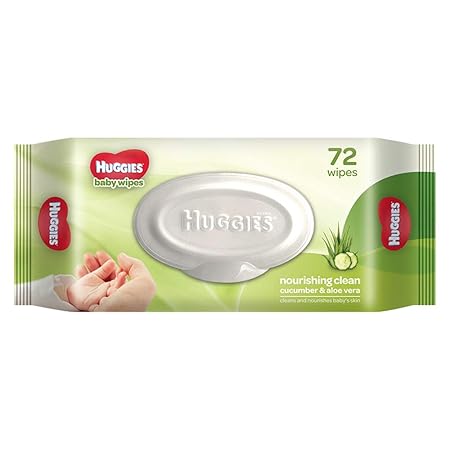 Huggies Baby Wipes, Cucumber & Aloe, 72 Count