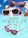 MOTOEYE BEST GIFT Kids Polarized Sunglasses for Children Age 4-12 Years Old, Girl or Boy Styles, Pack of 2 (sunggles001-purple)