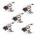 Keywish 5Pcs MG90S Mini Metal Geared Micro Servo Motor 9G for RC Helicopter Plane Boat Car Trex450