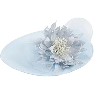 Women's Vintage Fedora Hat with Large Flower | Vintage-inspired look | Large floral accent | Structured profile | Decorative