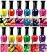 Kleancolor Nail Polish Neon Collection Set of 12 Lacquer Full Size#12 Neon Set Complete