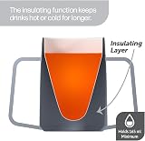 JFA Supplies 165ml Grey Adult Drinking Mug with Two Lids Non Spill view 2