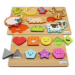 Chuckle & Roar Shapes & Animals Learning Puzzles