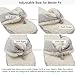 UltraIdeas Women's Comfort French Terry Plush Lining Memory Foam Spa Thong Flip Flops House Indoor Slippers (L /9-10 B(M) US, 2 Pairs - Beige & Pink)