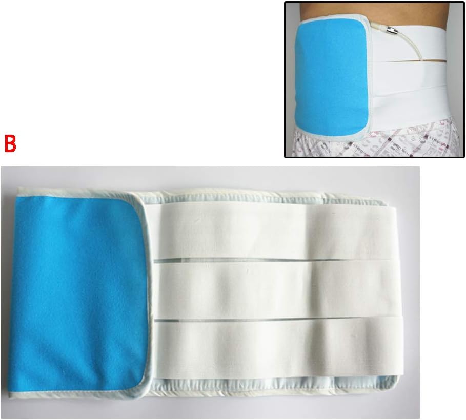 JKNMRL Peritoneal Dialysis Bandage/G Tube Holder, Special Purpose of Drainage Tube, Washable and Re-usable,B