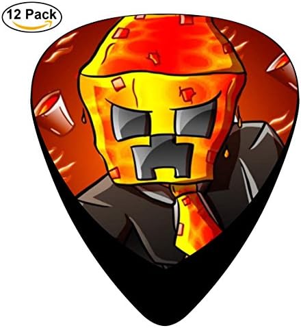 SSundee Or Prestonplayz Guitar Picks 12-Pack Celluloid 0.46mm/ 0.71mm/ 0.96mm Bass Ukulele Plectrums