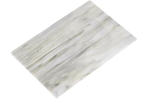 MECCANIXITY Stained Glass Sheet Mosaic Tile 5.9 Inch x 3.9 Inch Light Grey Stained Glass Sheets for Crafts DIY, Art Project