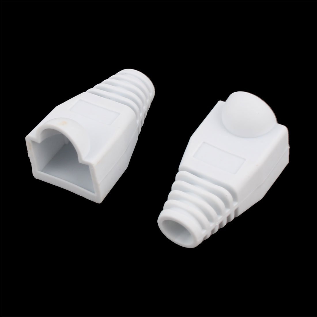 YIOVVOM Soft Plastic Ethernet RJ45 Cable Connector Boots Cover Strain Relief Boots CAT5 CAT5E CAT6 CAT6E 100PCS(White) - Image 3