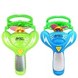 Fstop Labs 2 Pack Bubble Gun Shooter Toy Blaster with Soap Solution Electric Bubble Machine Fan Blowing Bubble Gun Kids Girls and Boys Playing Game Toy Indoor and Outdoor (Batteries not Included)
