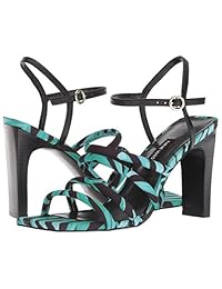 nine west Women 's laxian tela sandalia de tacón