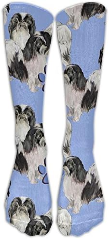 Japanese Chins Compression Socks For Men & Women - BEST For Running, Nurses, Shin Splints, Flight Travel, Skiing & Maternity Pregnancy - Boost Athletic Stamina & Recovery