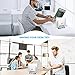 Premium Aluminum Vertical Laptop Stand, Elec3 Adjustable 3 Slots Desktop Holder Space Saving Stand for All MacBook/MacBook Pro/MacBook Air, Notebooks and Other Tablets(Gray)thumb 1