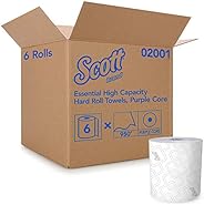 Scott Essential Hard Roll Paper Towels (02001), Fast Change with Scott Essential Dispenser, Unperforated, Whit