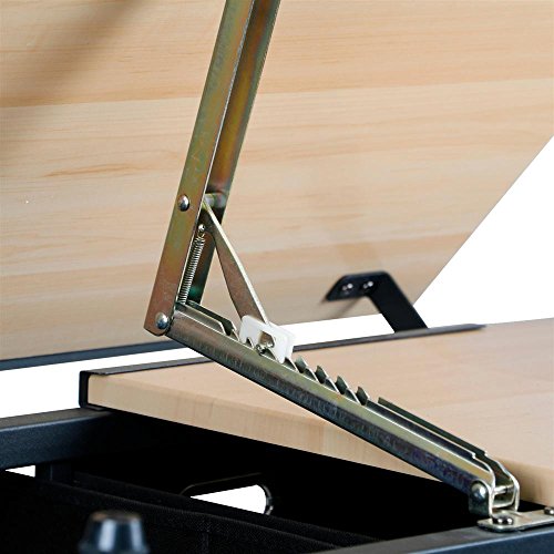 go2buy Drafting Drawing Table Tiltable Tabletop, Adjustable Height, Edge Stopper for Reading, Writing