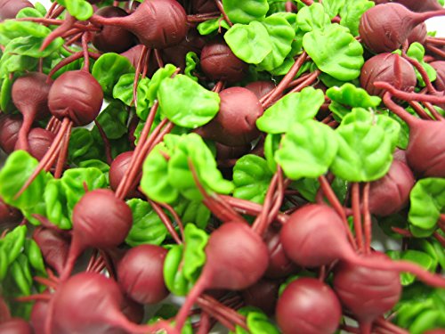 Dollhouse Miniatures Food Lot 10 Loose Beetroot Compatible with Barbie Vegetable Supply 12482 - Thumbnail 2