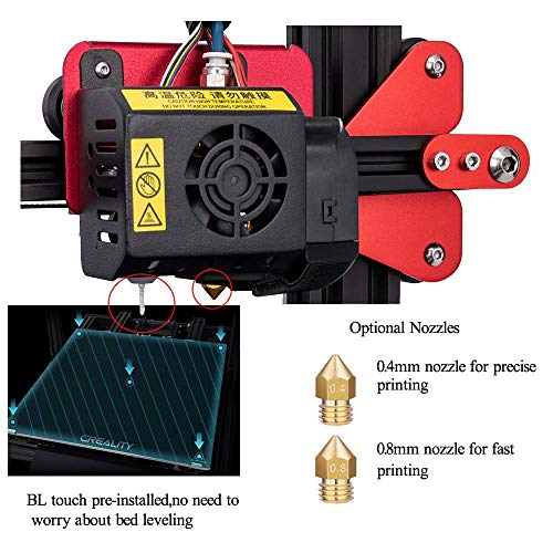 Creality CR-10 MAX 3D Printer with BL Touch Matrix Automatic Leveling, Touch Screen and Bondtech Extruder Gears Large Build Volume 450mmx450mmx470mm