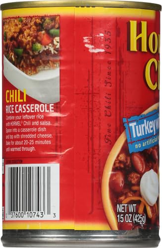 HORMEL CHILI, TURKEY WITH BEANS, 15 OZ