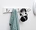 29-Inch Wall-Mounted Heavy Duty Coat Hooks, Natural Bamboo Coat Rack, Towel Bag Key Holder Hanger Hook Rack for Entryway Bathroom 6 Hooks
