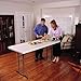Lifetime 22920 Height Adjustable Folding Utility Table, 6 Feet, Almond