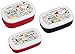Bento: Snoopy Design Nesting Microwavable Food Storage Lunch Boxes Set of 3pcs