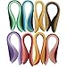 Lantee Quilling Paper Quilling Art Strips Set Pack of 8 (8 Series Colors)