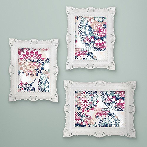RoomMates RMK9125WP Bohemian Peel and Stick Wallpaper, 20.5" x 16.5 feet, Pink/Blue
