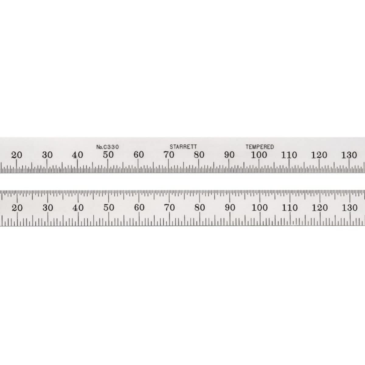 Starrett C330-150 Full Flexible Steel Rule With Millimetre Graduations, 150 mm Length, 12.7 mm Width, 0.4 mm Thickness