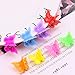 Jtshy 100 Pack of Assorted Color Butterfly Hair Clips, Bulk Small Butterfly Hair Clips