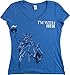 Ann Arbor T-shirt Co. I'm With Her Statue Of Liberty | Funny Liberal Progressive Protest Women's Shirt
