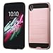 Alcatel One Touch Idol 3 (5.5) Case, JoJoGoldStar Brushed Design Hybrid, Slim Fit Heavy Duty Polycarbonate and Silicone TPU Hard Cover with Stylus and Screen Protector - Rose Gold