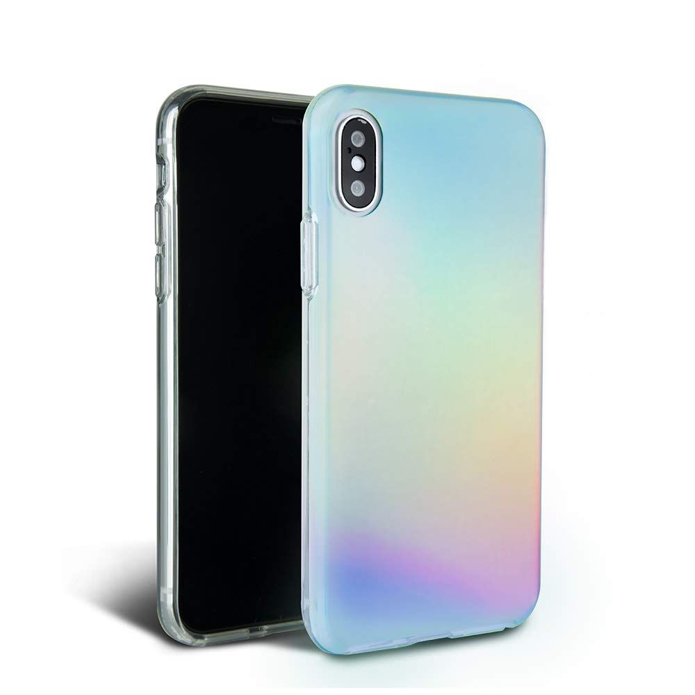 iPhone X/XS Case FELONY CASE Beautiful Stylish Aura Holographic  Shock Absorbing Protective iPhone X/XS Case Drop-Proof Protection for Screen