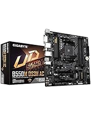 GIGABYTE B550M DS3H AC (AM4 AMD/B550/Micro ATX/Dual M.2/SATA 6Gb/s/USB 3.2 Gen 1/PCIe 4.0/HMDI/DVI/DDR4/Motherboard)