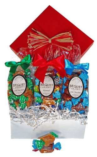 Bequet Caramels Gift Box - 3 bags of 8oz Bequet Caramels