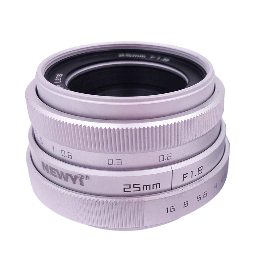 Homyl Mini Lente de Televisión 25 F1.8 APS-C para Cámara Réflex ...
