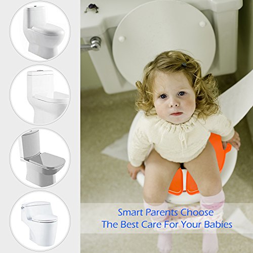 image for Potty Training Seat, Cakie Portable Folding Reusable Travel Potty Trai
