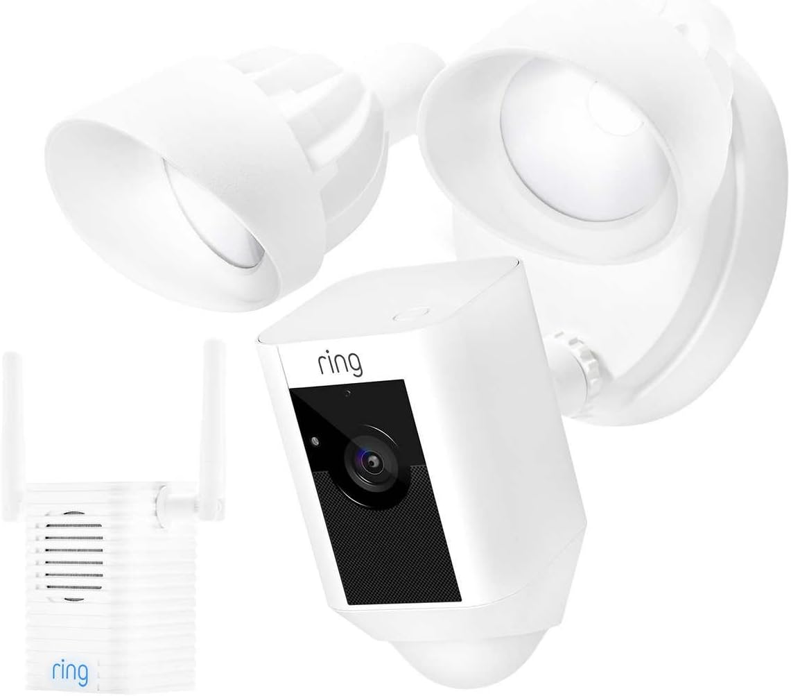Ring Hardwired Floodlight Camera with Chime Pro Amazon.co.uk DIY & Tools
