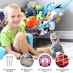 MiniOwls Toy Hammock Organizer - Toy Net Storage