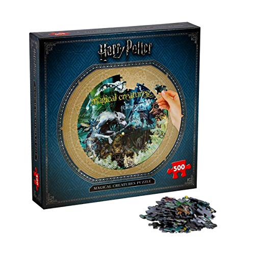 Winning Moves 2473 Zauberhafte Puzzle, Harry Potter Magische Kreaturen, 500 Stück, Einheitsgröße