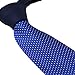 Coachella Ties Solid Color Knot Contrast Small Polka Dot Necktie Formal Tie 8.5cm (Navy/Royal Blue)