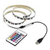 USB Led Strip Lights 20 inch 5v 5050 30SMD RGB TV Bias Background Lighting with 24 keys IR Remote Controller