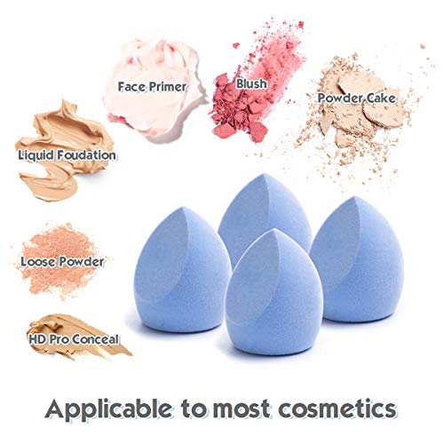 image for CHARMINER Microfiber Velvet Sponge, Latex-Free Makeup Sponges Set Perf