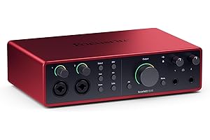 Focusrite Scarlett 16i16 4th Gen USB Audio Interface, for Songwriting, Music Production, Recording, and Podcasting — High-Fidelity, Studio Quality Recording, and All the Software You Need to Record